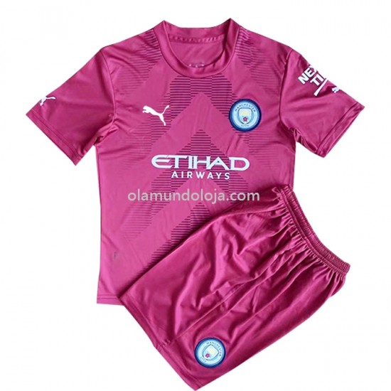 Camisola Manchester City Guarda-redes Criança Equipamento Primeiro 2022-2023 Manga Corta